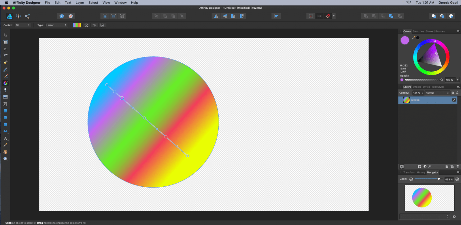 affinity designer multiple linear gradient