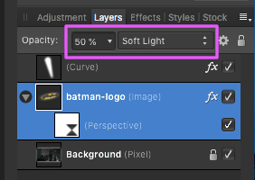 affinity photo bat signal layer