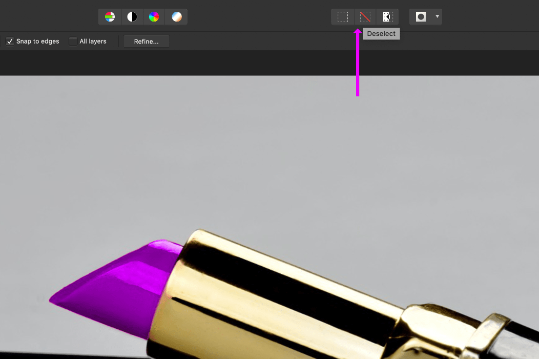 affinity photo lipstick selection select