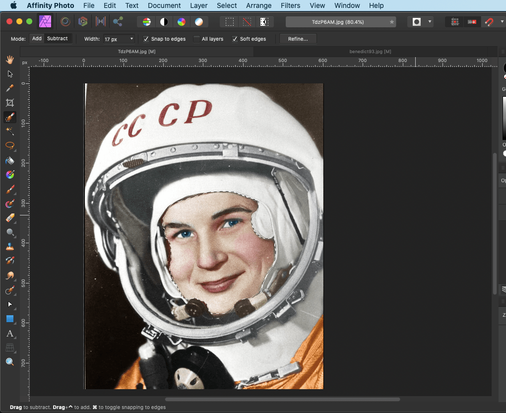 affinity photo swap faces target selection