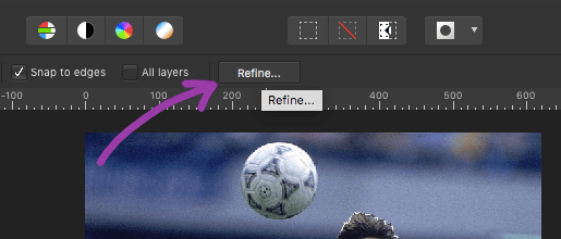 affinity photo van basten refine button