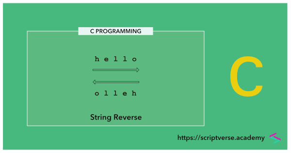 c program string reverse