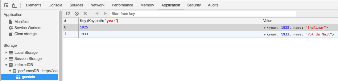 html5 indexeddb chrome