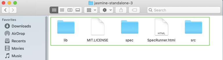 jasmine standalone directories