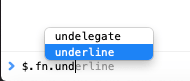 jquery prototype underline