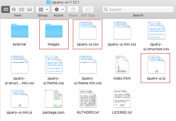 jquery ui folder