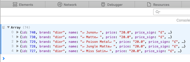 js async fetch response