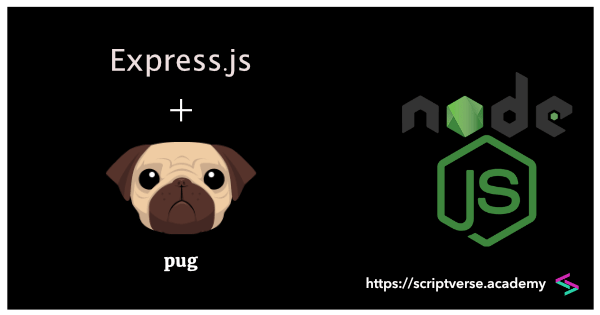node.js + express.js + pug