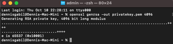 openssl private certificate