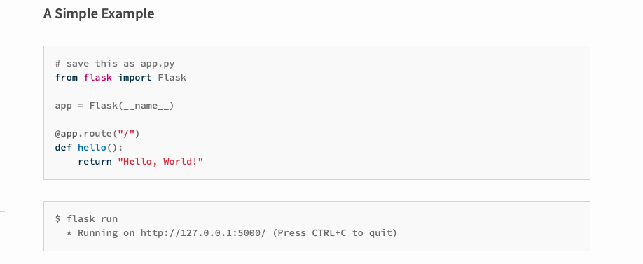 python flask project