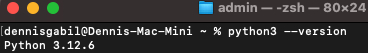 python3 version