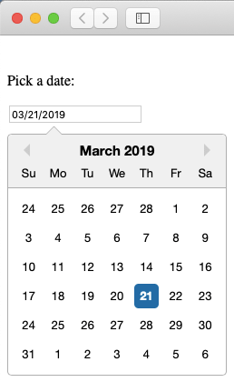 reactjs-datepicker-pop-up