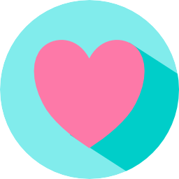 affinity designer flat heart icon